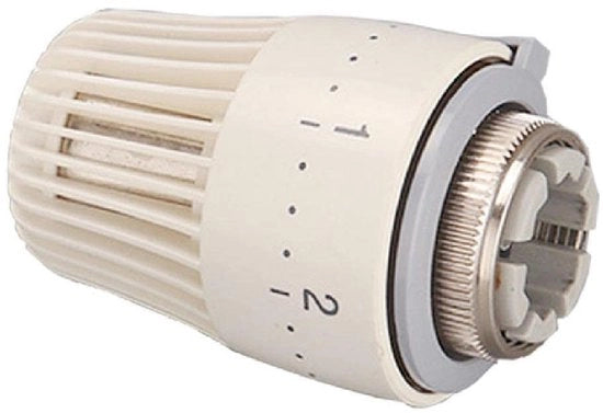 Manopola termostatica per radiatore - Vanne a sfera - Fusto M 30 x 1,5 - Messing/acciaio/plastica - Regolazione della temperatura - Alta durata