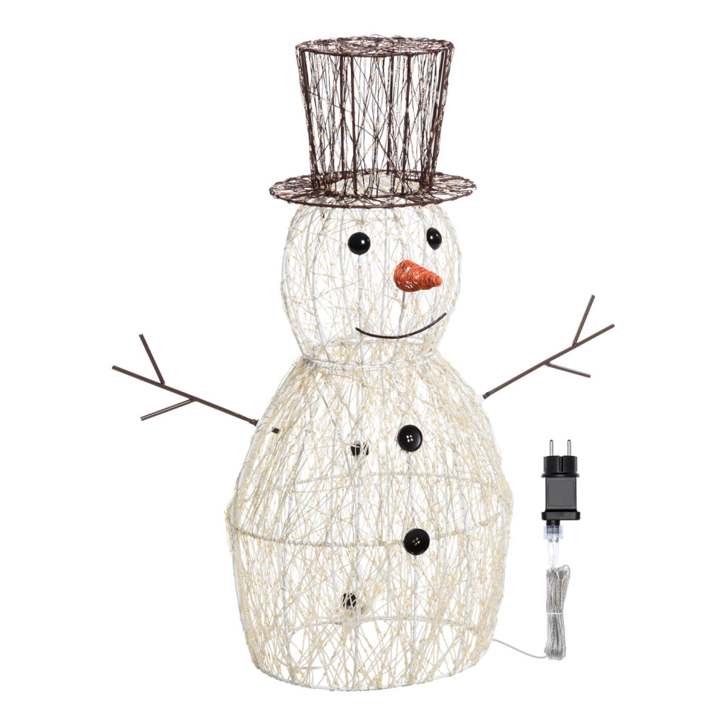 Pupazzo di neve 3D H70cm con MicroLED