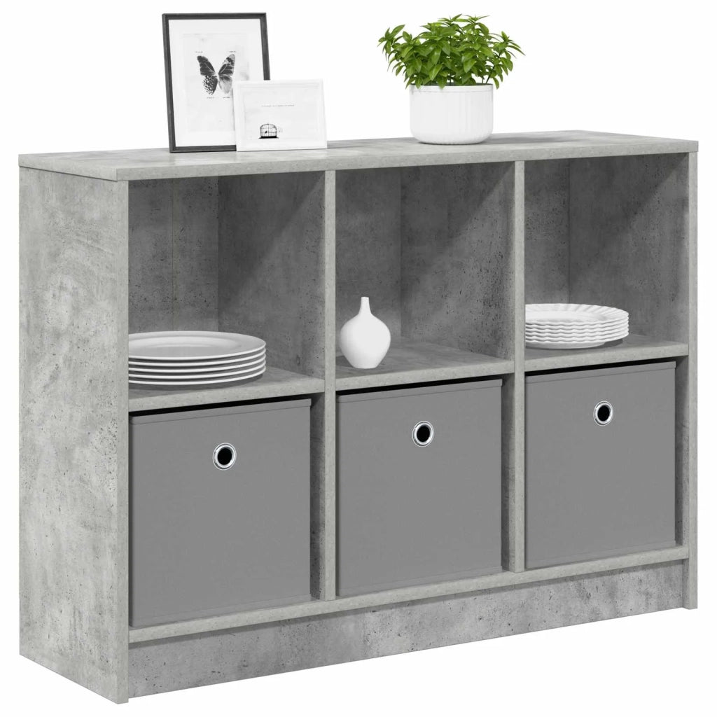 Credenza con cassetto Grigio cemento 88,5 x 27,5 x 63,5 cm 8000511