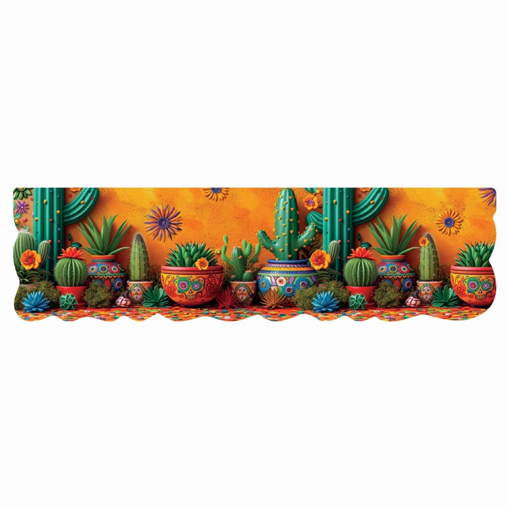 Tappeto Cucina Gomma Pvc Stampa Digitale HD Piante Cactus Moderno Sagomato Antimacchia 50x180 cm