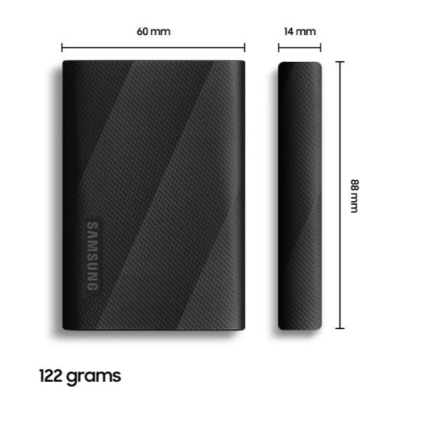 Samsung ssd portatile t9 usb 3.2 1 tb - MU-PG1T0B/EU