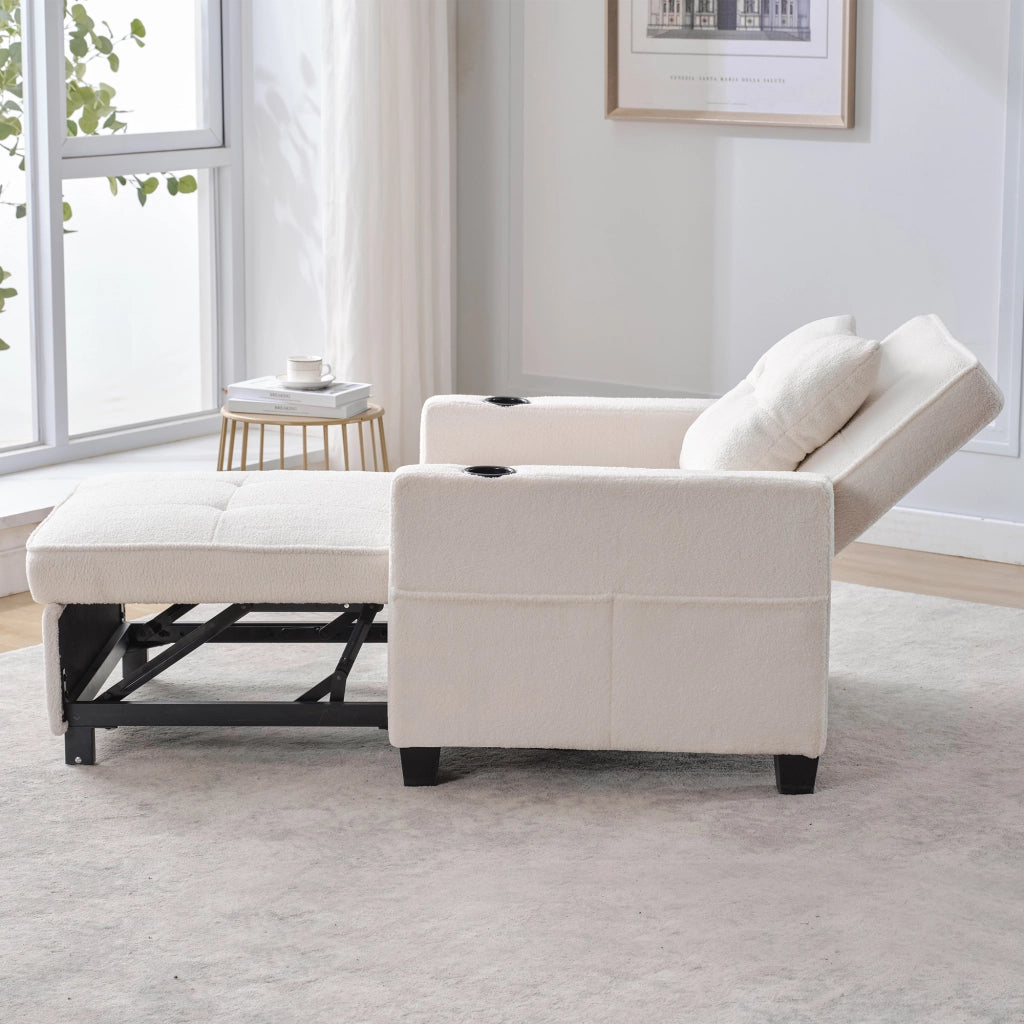 Divano letto estraibile 3 in 1 - Zephmum- Con porta-bicchieri e USB