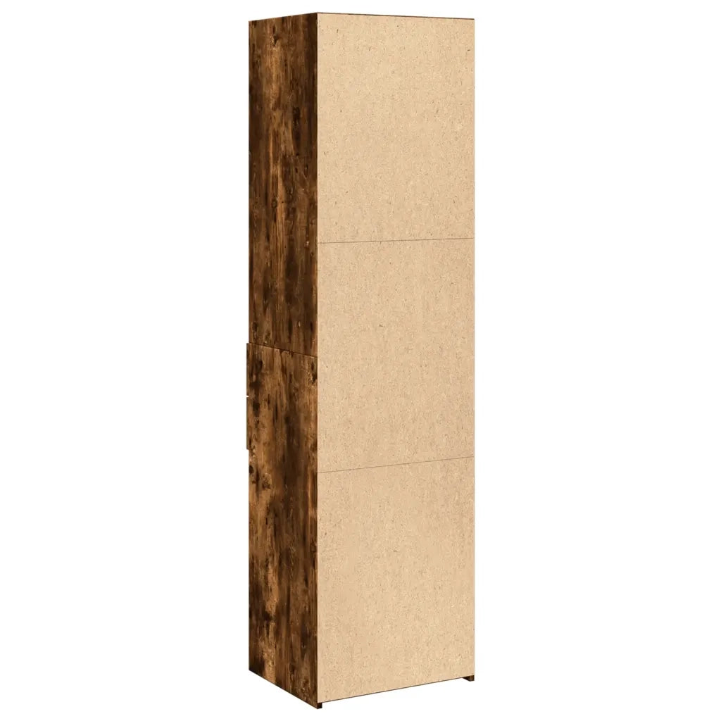 Credenza Rovere Fumo 50x42,5x185 cm in Legno Multistrato 3281459