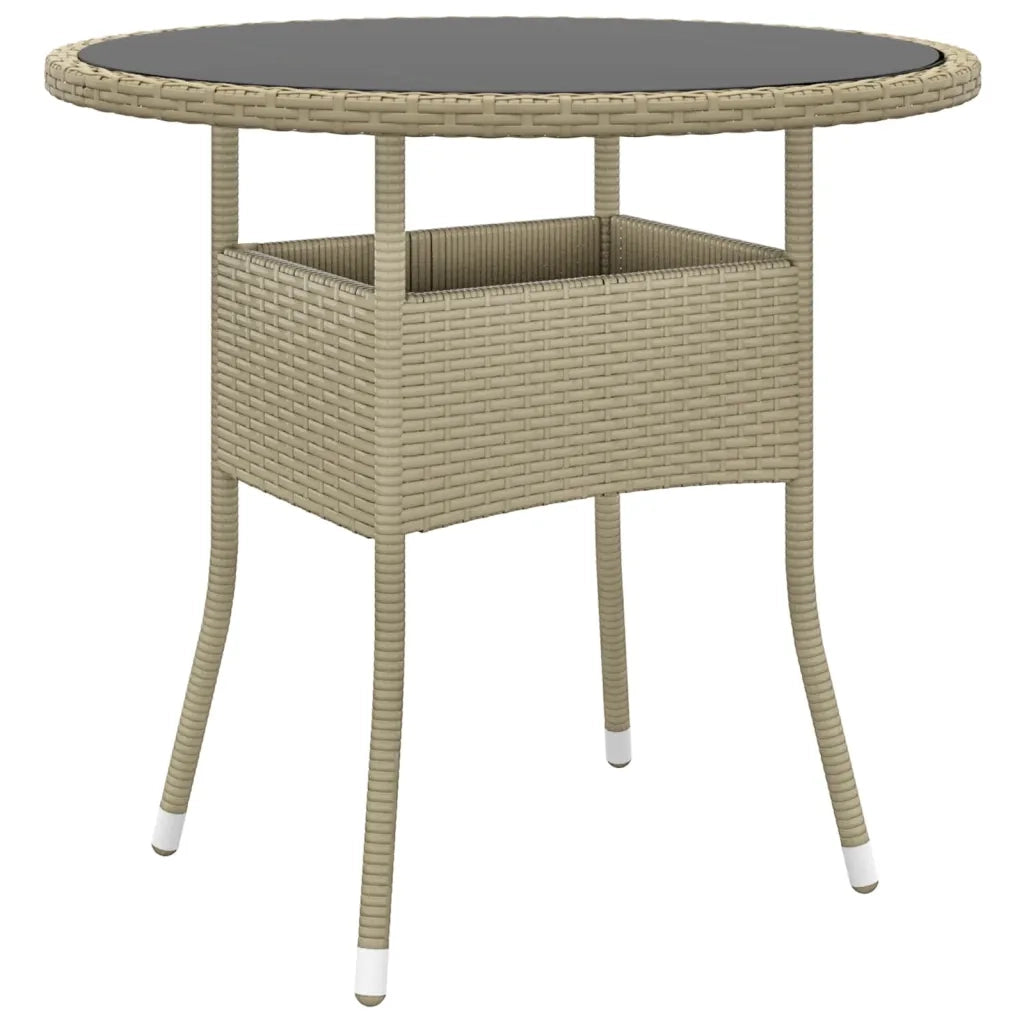 Set Mobili da Pranzo per Giardino 5 pz in Polyrattan Beige 3058490