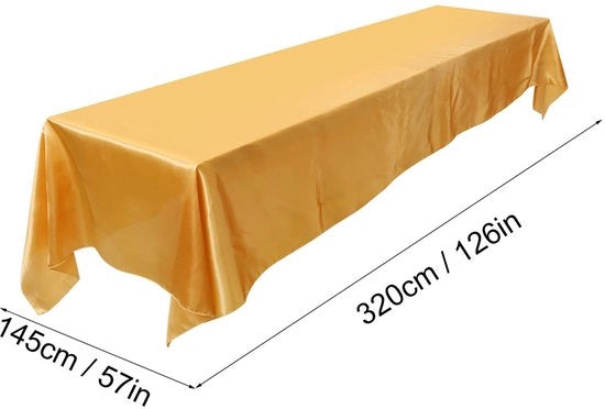 Tavolo Coprente Macchie e Rigidità - 145x320 Cm - Imbottito Acqua - Resistente al Frotto - Riciclabile - Superficie Liscia - Copertura per Tavolo