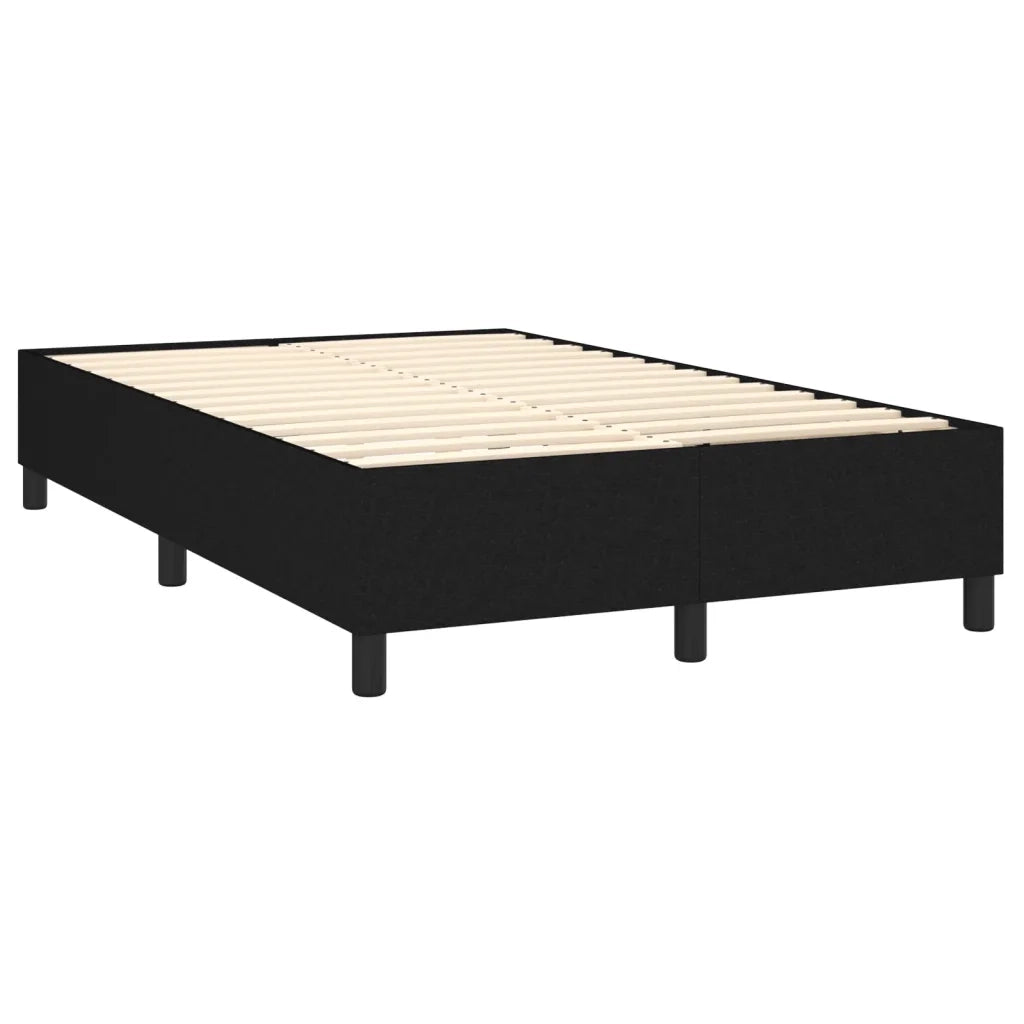 Giroletto a Molle con Materasso Nero 120x200 cm in Tessuto 3142083