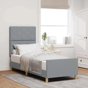 Struttura del letto Grigio chiaro 80 x 200 cm Tessuto 3344760