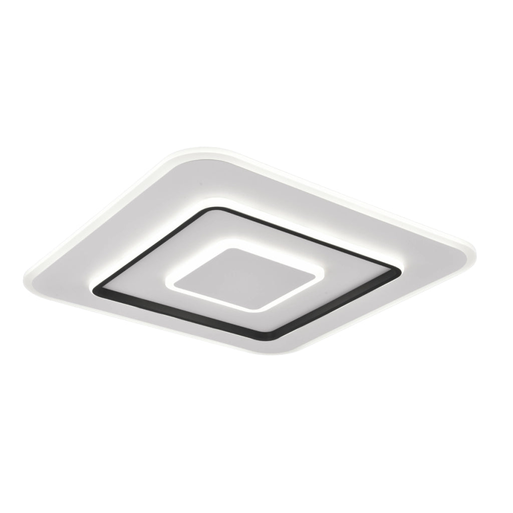 Plafoniera LED quadrata 60cm 55W dimmer telecomando RL Jora
