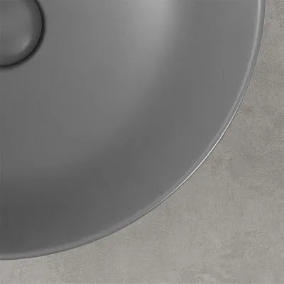 Mensolone bagno 140 cm grigio cemento per lavabo da appoggio Master