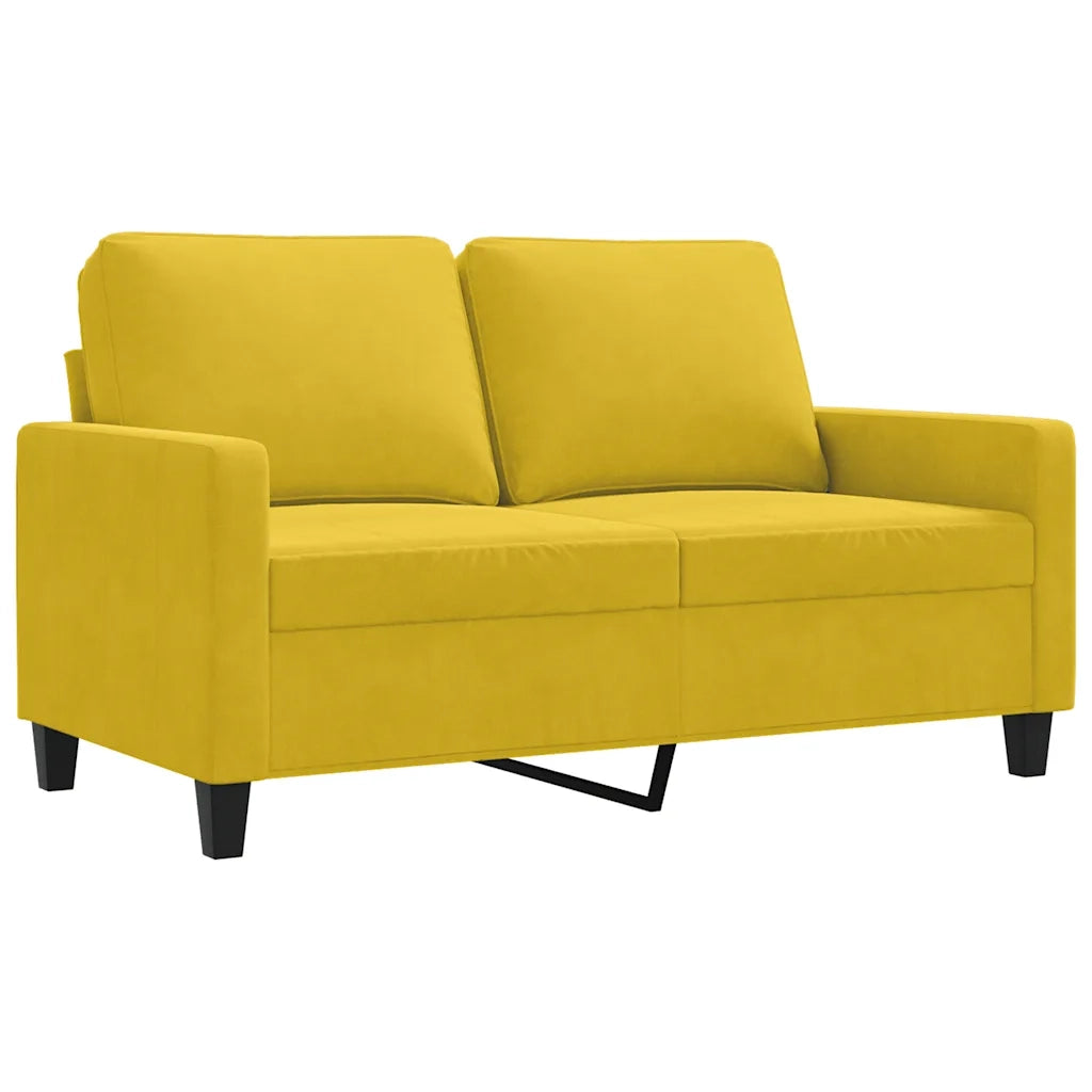 Divano a 2 Posti-Sofa 2 Posti giallo 120 cm in Velluto 556767