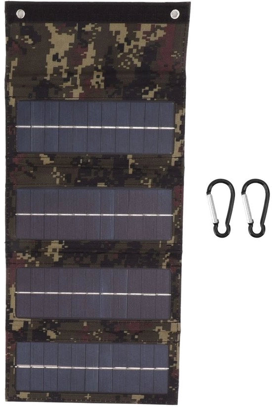 Pannello solare portatile 40W - Opacchiabile - Silicio monocristallino - Per campeggio/escursioni - Leggero - Lunga durata - Caricatore pannello solare