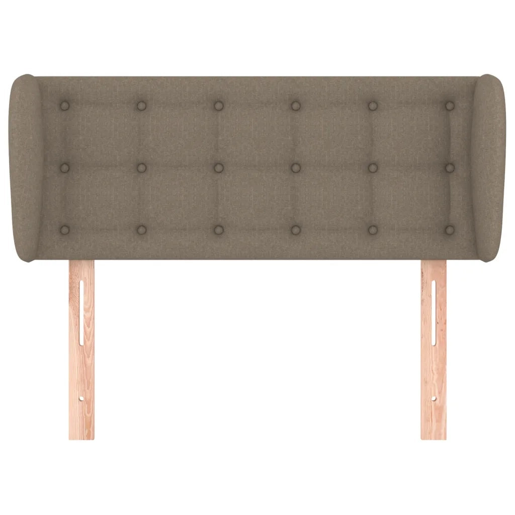 Testiera | Testata ad Orecchio Tortora 93x23x78/88 cm in Tessuto