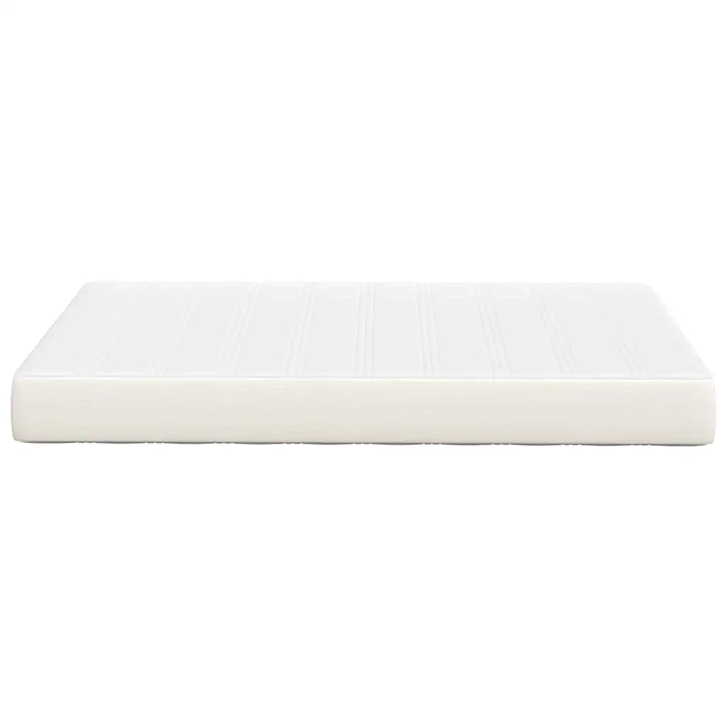 Materasso-Materasso per letto Crema 120 x 190 cm Tessuto