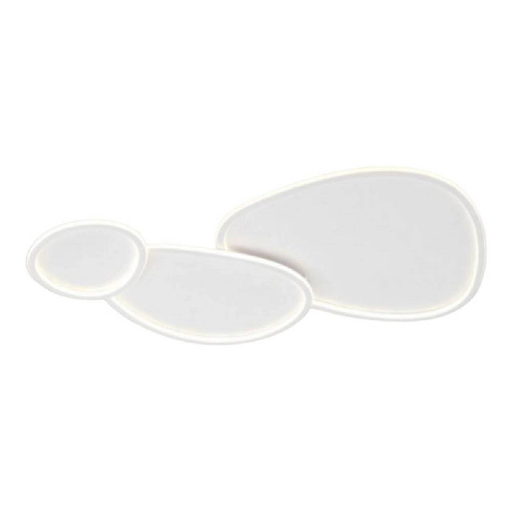 Trade Shop - Plafoniera A Led 3 Ovali A Tripla Colorazione Di Luce 100 W Da Soffitto Pn-23-3c -