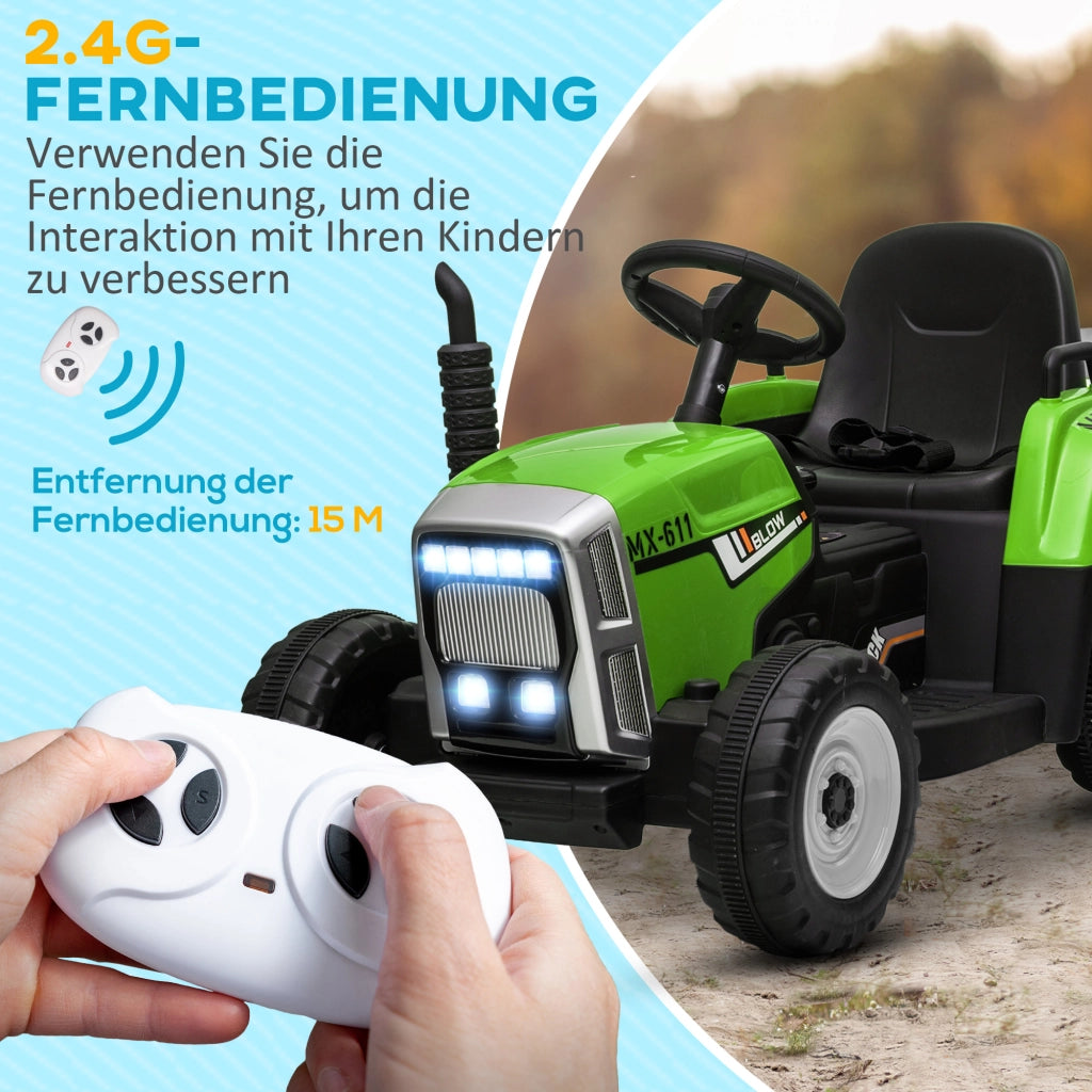 Auto elettrico per bambini ¨C zephmum ¨C Verde e Nero