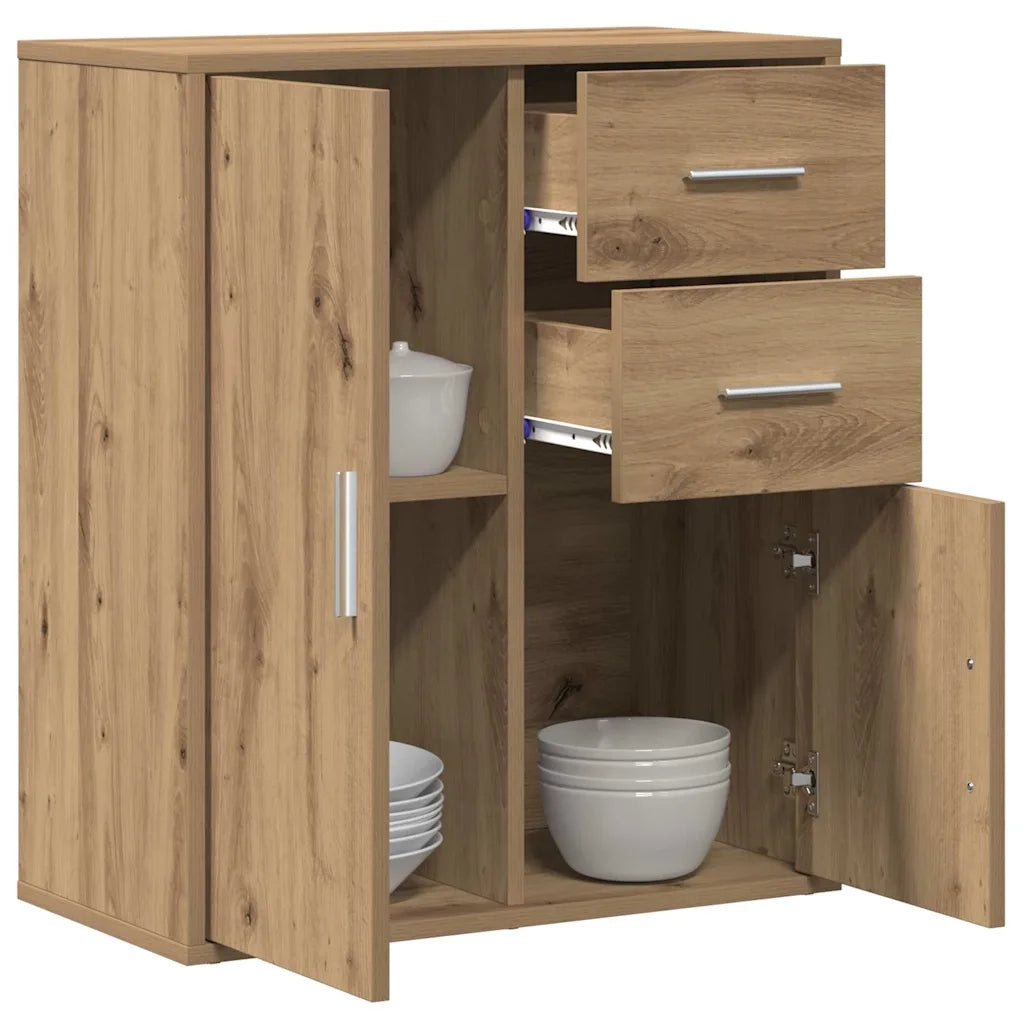 Credenza | Madia | Buffet da pranzo | Armadio da pranzo Rovere artigianale 60 x 31 x 70 cm Legno multistrato