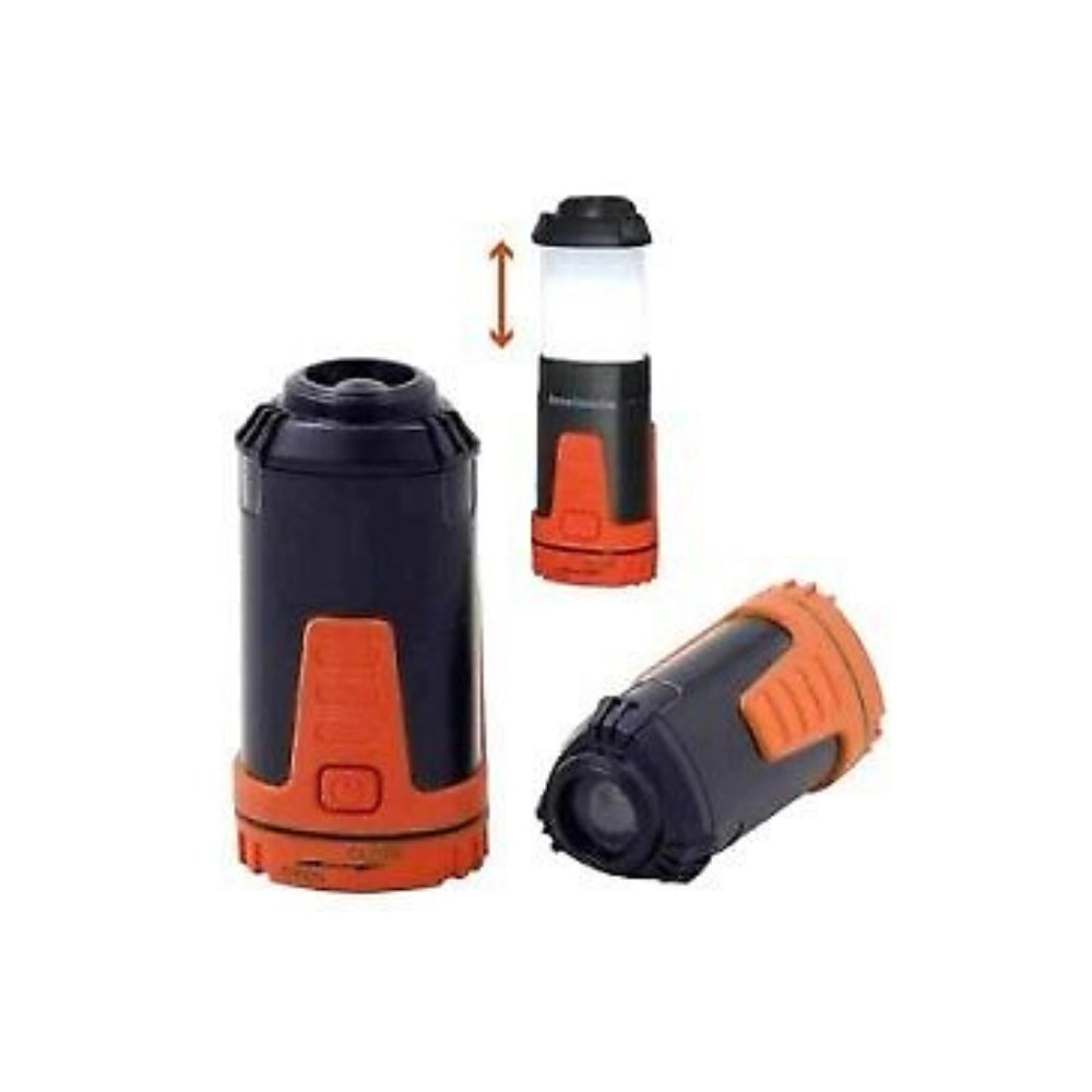 Cfg el030 torcia led telescopica da campeggio con gancio e magnete ipx4 60m