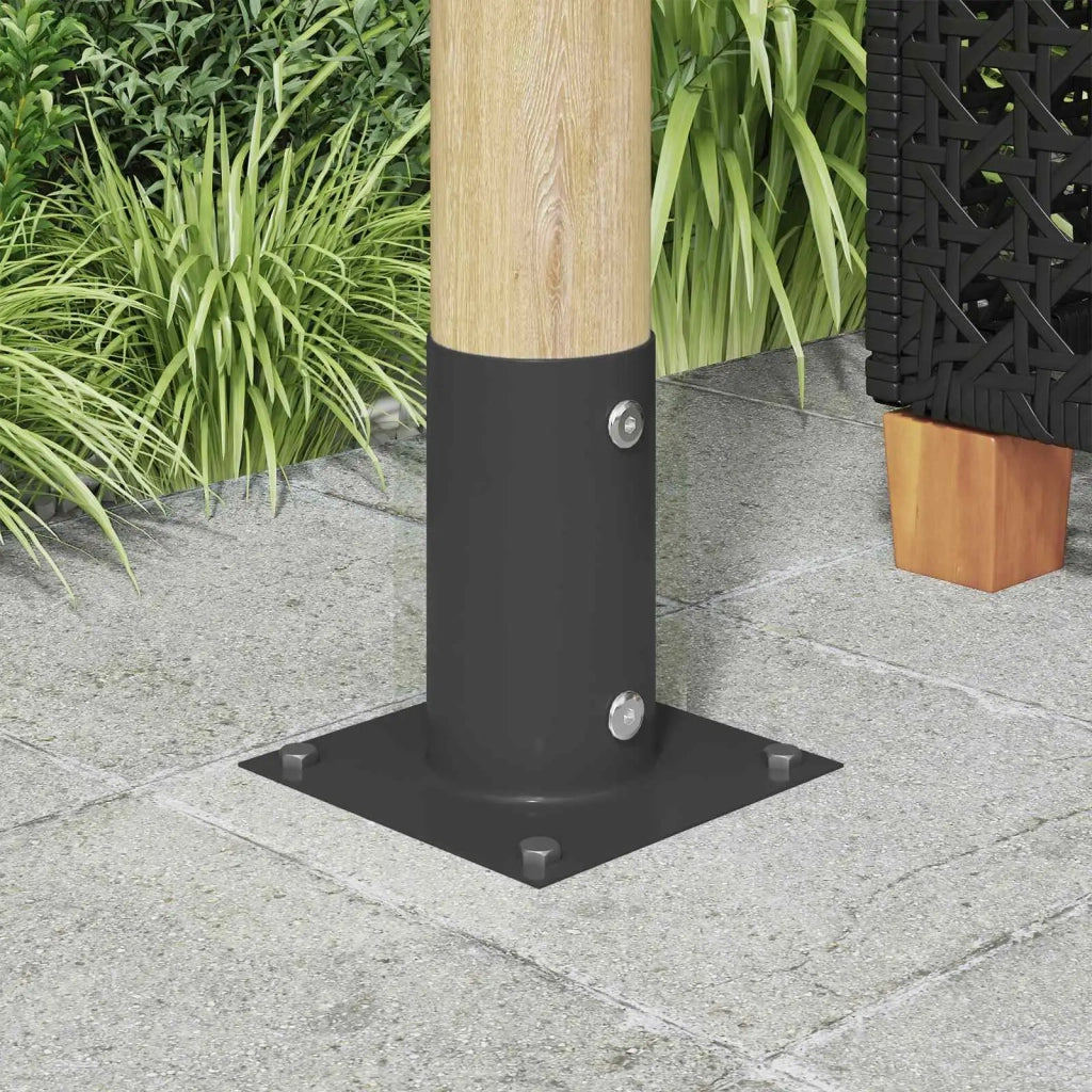 Ancora rotonda per terreno 12 pz Antracite 15 x 15 x 15 cm CFW7852557