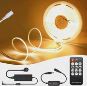 LED Strip a LED con Dimmer - 320 LED/m, Illuminazione Flessibile per Interni