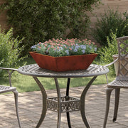 Vaso da giardino Ruggine 50 x 50 x 15 cm 873836