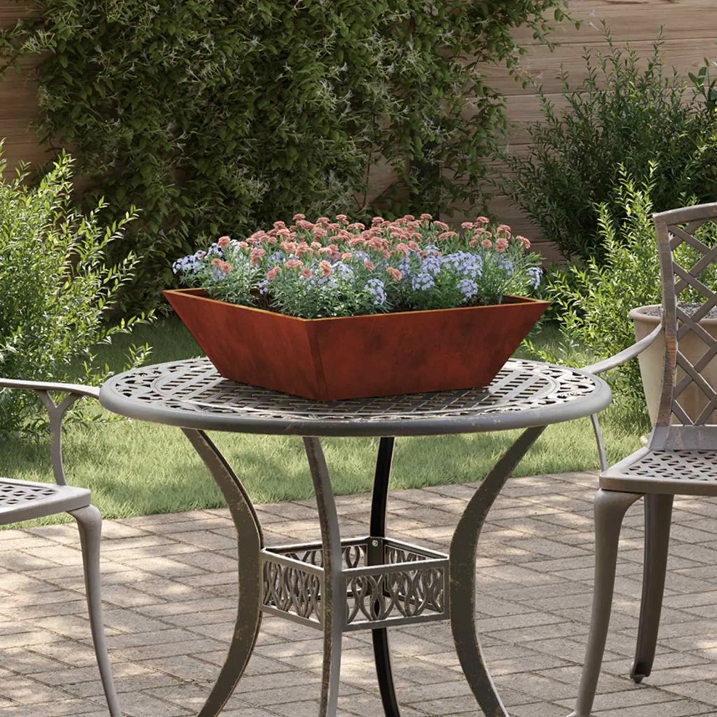 Vaso da giardino Ruggine 50 x 50 x 15 cm 873836