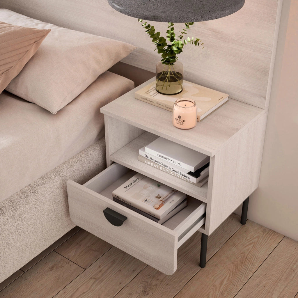 Comodino Herdasa 1 cassetto bianco 55×40×34?cm