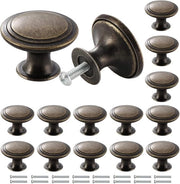 Ladelli in Bronzo Antico - Maniglie di Cassa Vintage - 16 Pezzi - 30 mm
