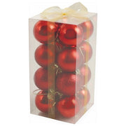 Galileo Casa GL-2411367 Set 16 Palle di Natale Rosse 3 cm Decorazioni Natalizie