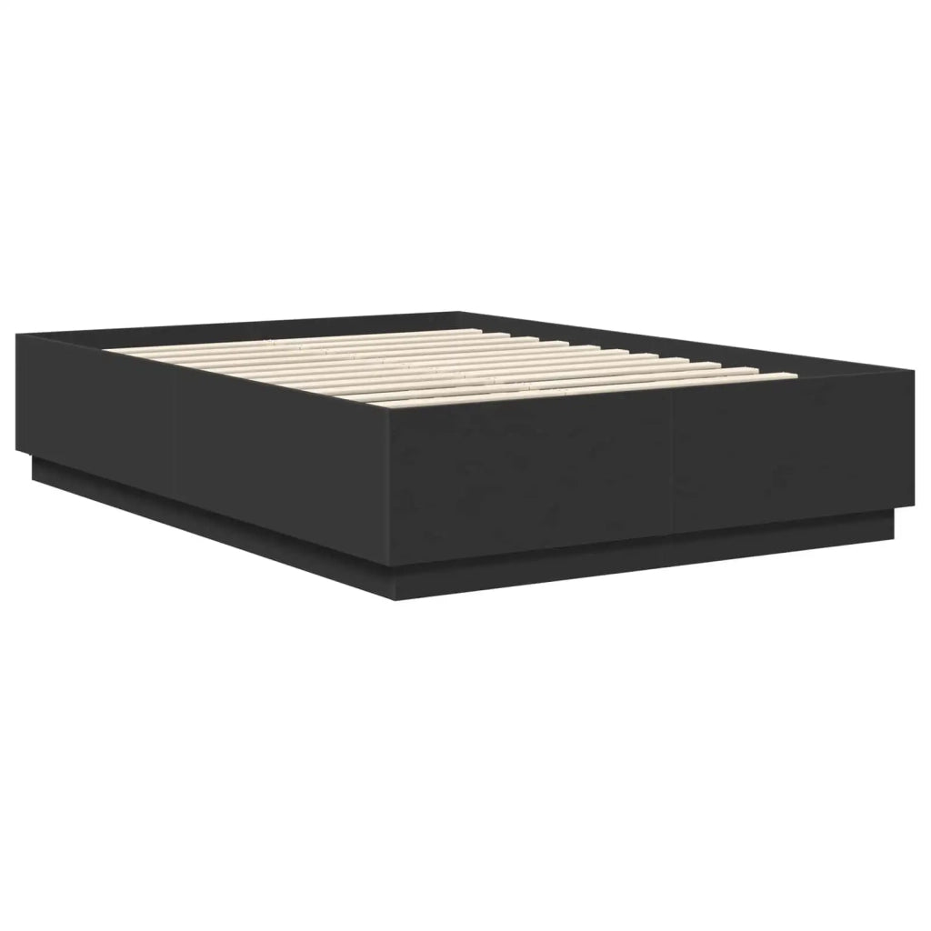Struttura del letto Nero 150 x 200 cm Legno multistrato 3408062