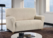 Copridivano Sofà Poltrona Elasticizzato Protezione Macchie Modello Wonderful - 3 Posti - Panna