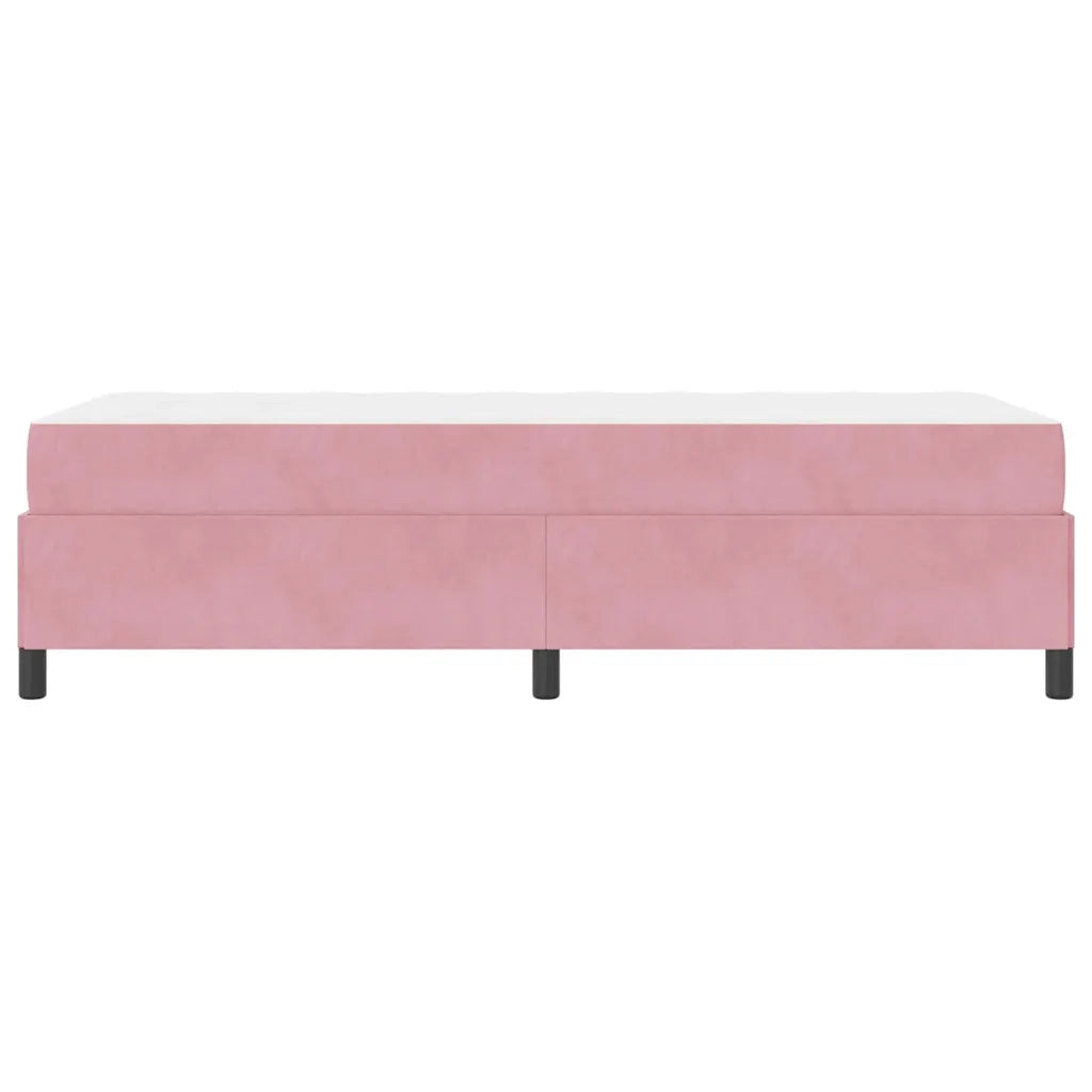 Struttura del letto con materasso Rosa 90 x 190 cm Tessuto 3399035