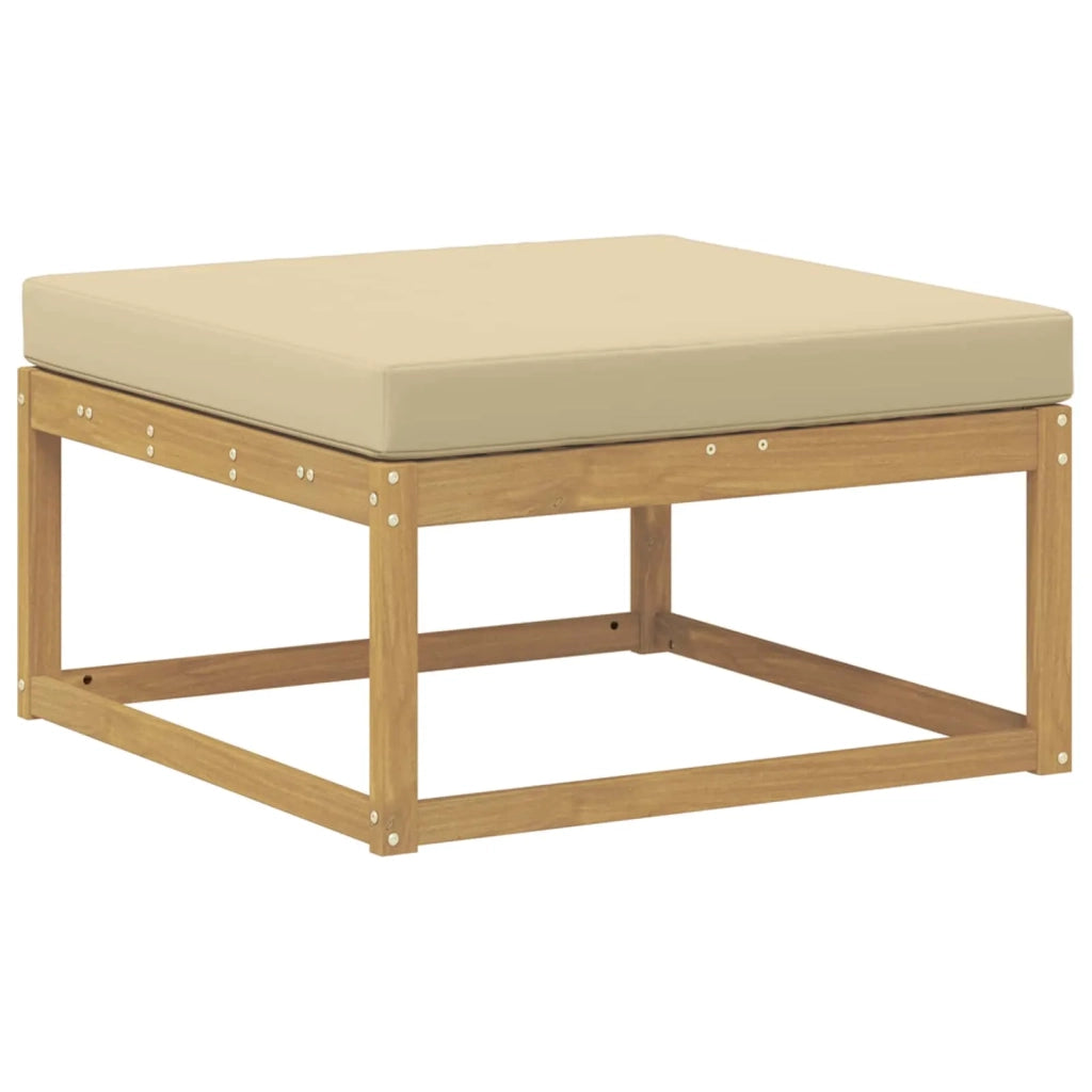 Set di divani da esterno 7 pcs Bianco e Beige 3386732
