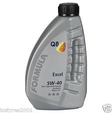 Olio auto Q8 sintetico FORMULA EXCEL 5W40 lotto 2016 top performance