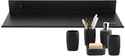 Wandrek in alluminio - 30 cm - Nero