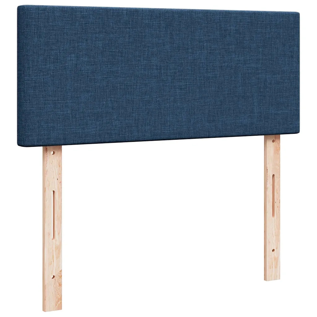 Giroletto a Molle con Materasso Blu 120x190 cm in Tessuto