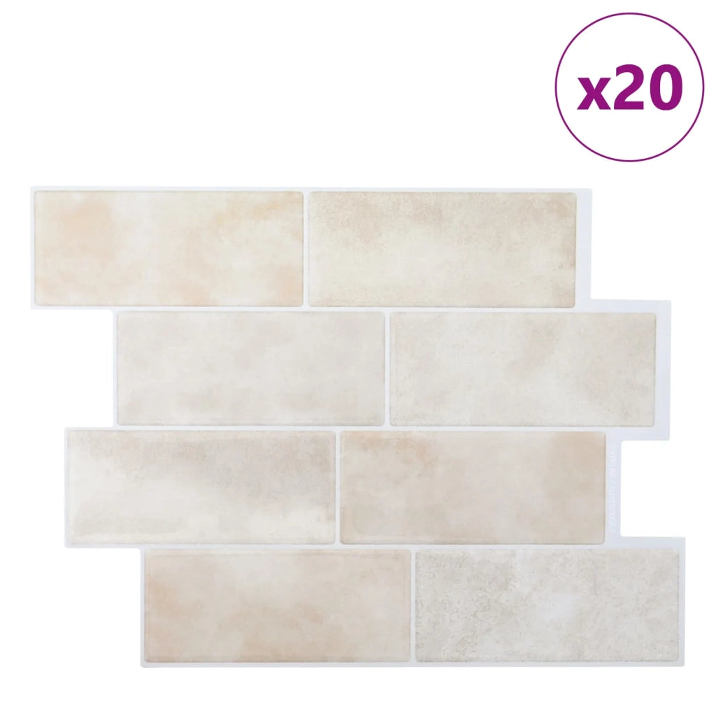 Piastrella subway 20 pcs Marmo Beige 29 x 21 cm 42046148