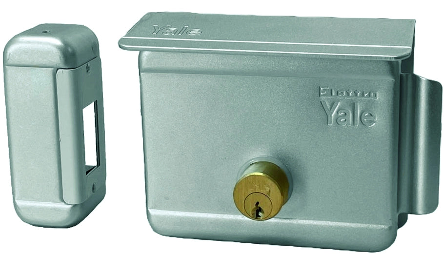 Yale ELETTROSERRATURA CANCELLI APPL. +S Acciaio Zincato Art. 680 E. 80 Dx