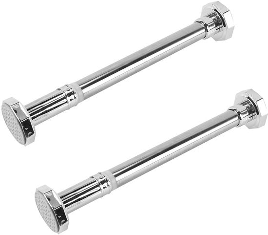Supporto universale per docciaschiuma da installare sotto il pavimento - Regolabile da 35 a 50 cm - In acciaio inossidabile - Kit di riparazione sotto il pavimento (2 pezzi) - Supporto stabile fino a 200 kg - Supporti per docciaschiuma