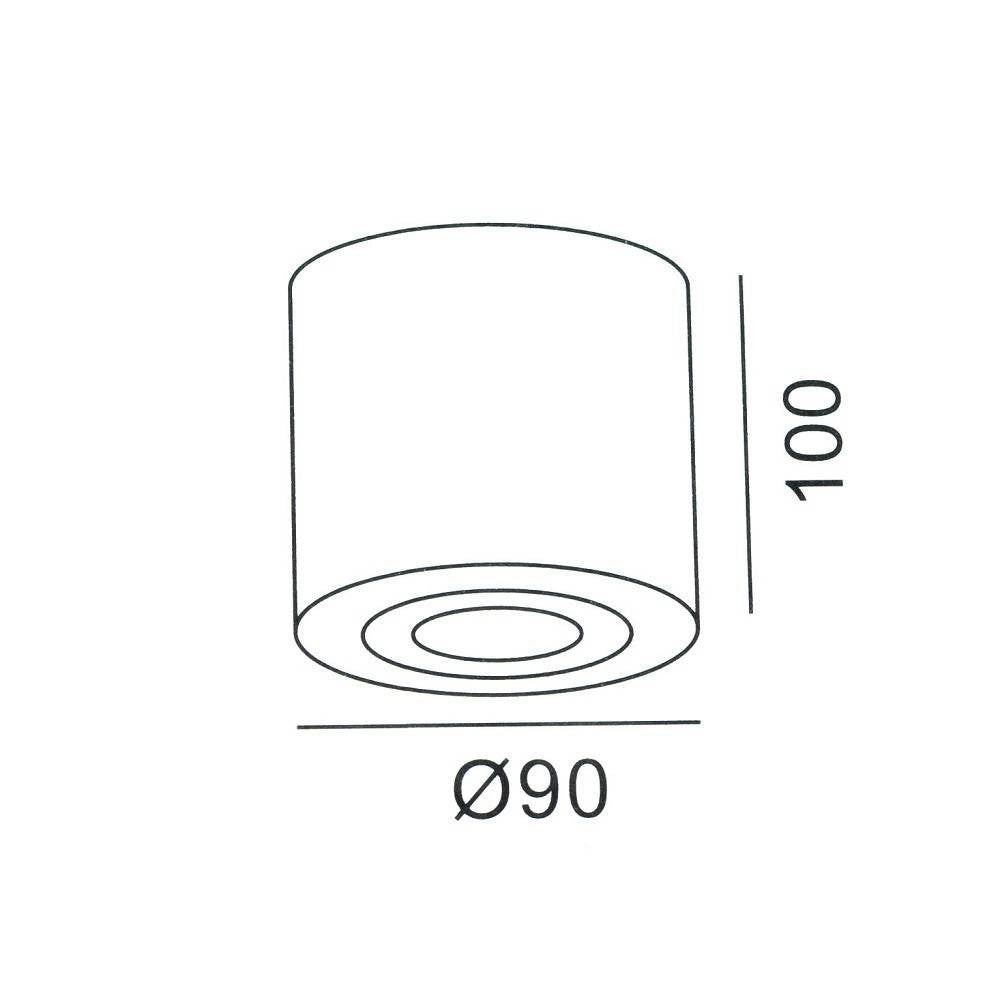 Trade Shop - Faretto Lampada Soffitto Bagno Vasca Box Doccia Portalampada Gu10 Impermeabile Ip65 -