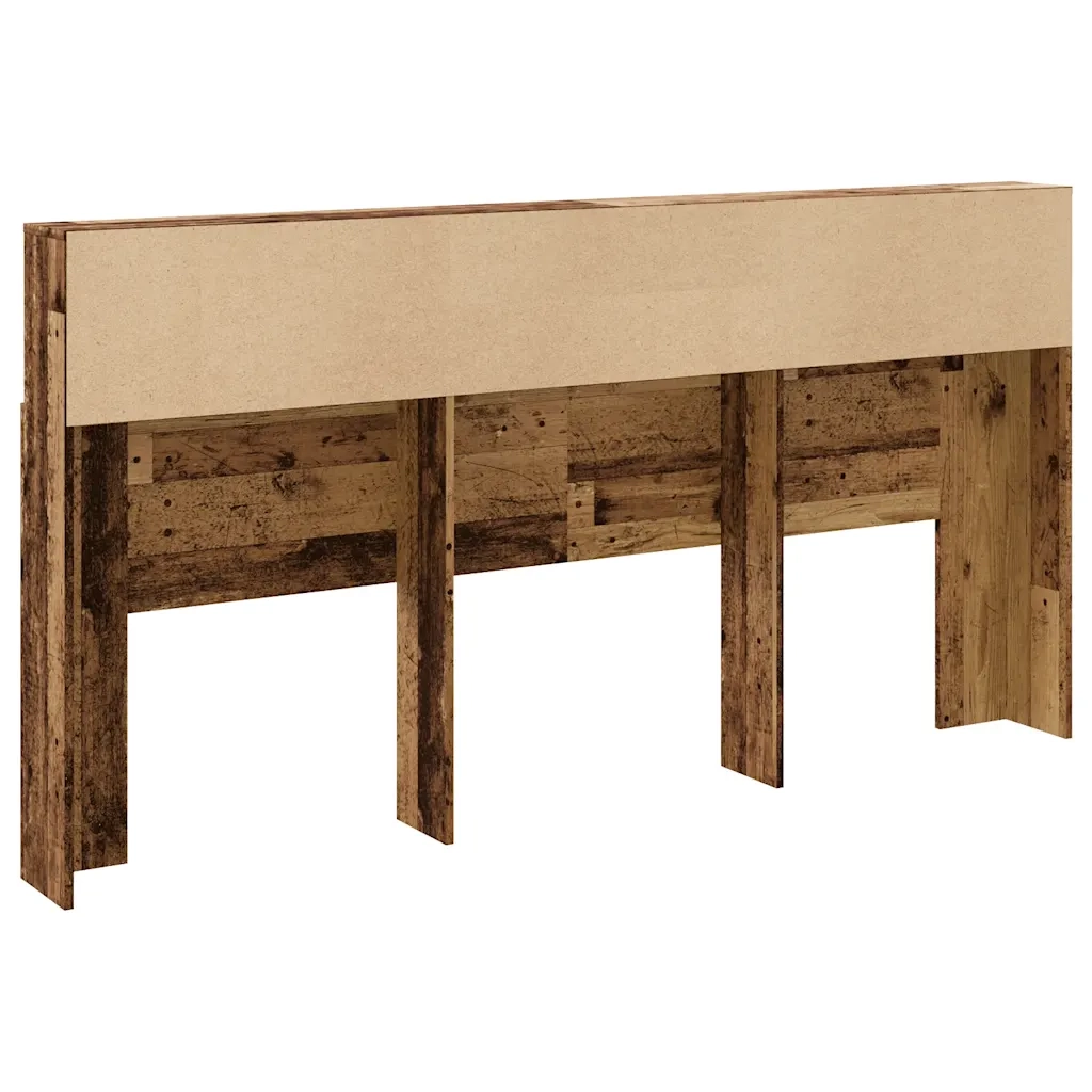 Testiera | Testata con Contenitore Legno Antico 200x19x103,5cm Truciolato