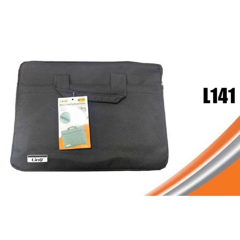 Trade Shop - Borsa Porta Laptop Portatile Per Notebook Fino A 14" Pollici Doppia Cerniera L141 -