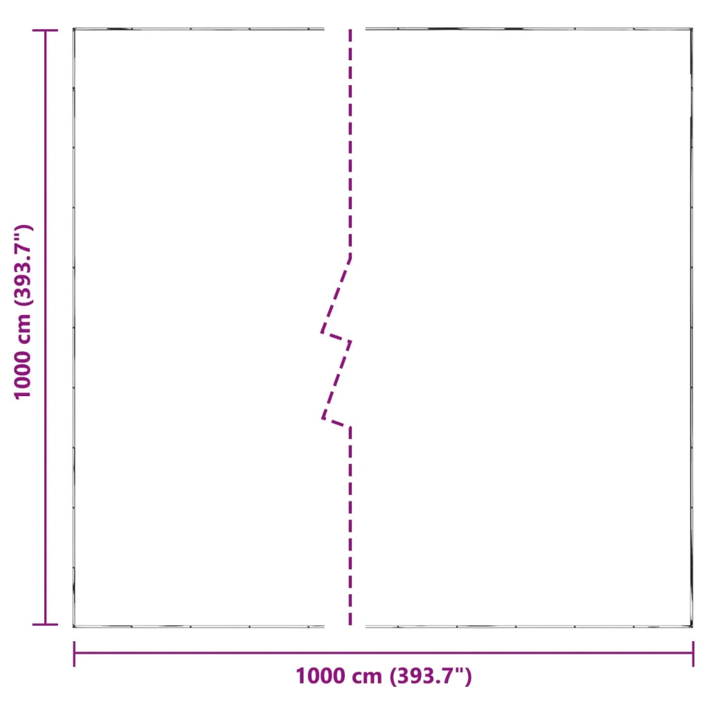Telo con Occhielli Trasparente 10 x 10 m Polietilene