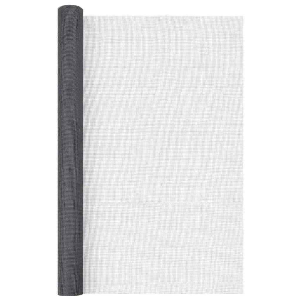 Zanzariera in Fibra di Vetro 80x500 cm Grigia CFW4971005