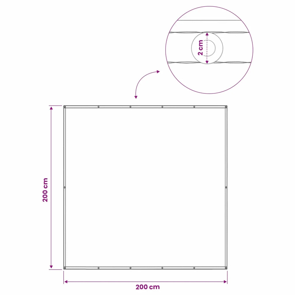 Schermo di Privacy per Balcone-Pannello per privacy 200 x 200 cm 398234
