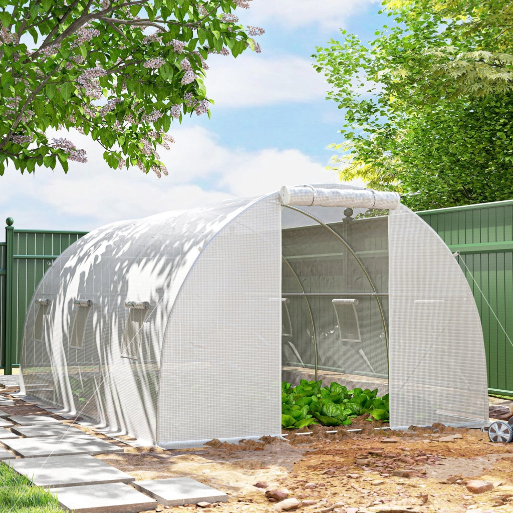 Serra da giardino tunnel ¨C Minimal ¨C 4.5x3x2 m bianco