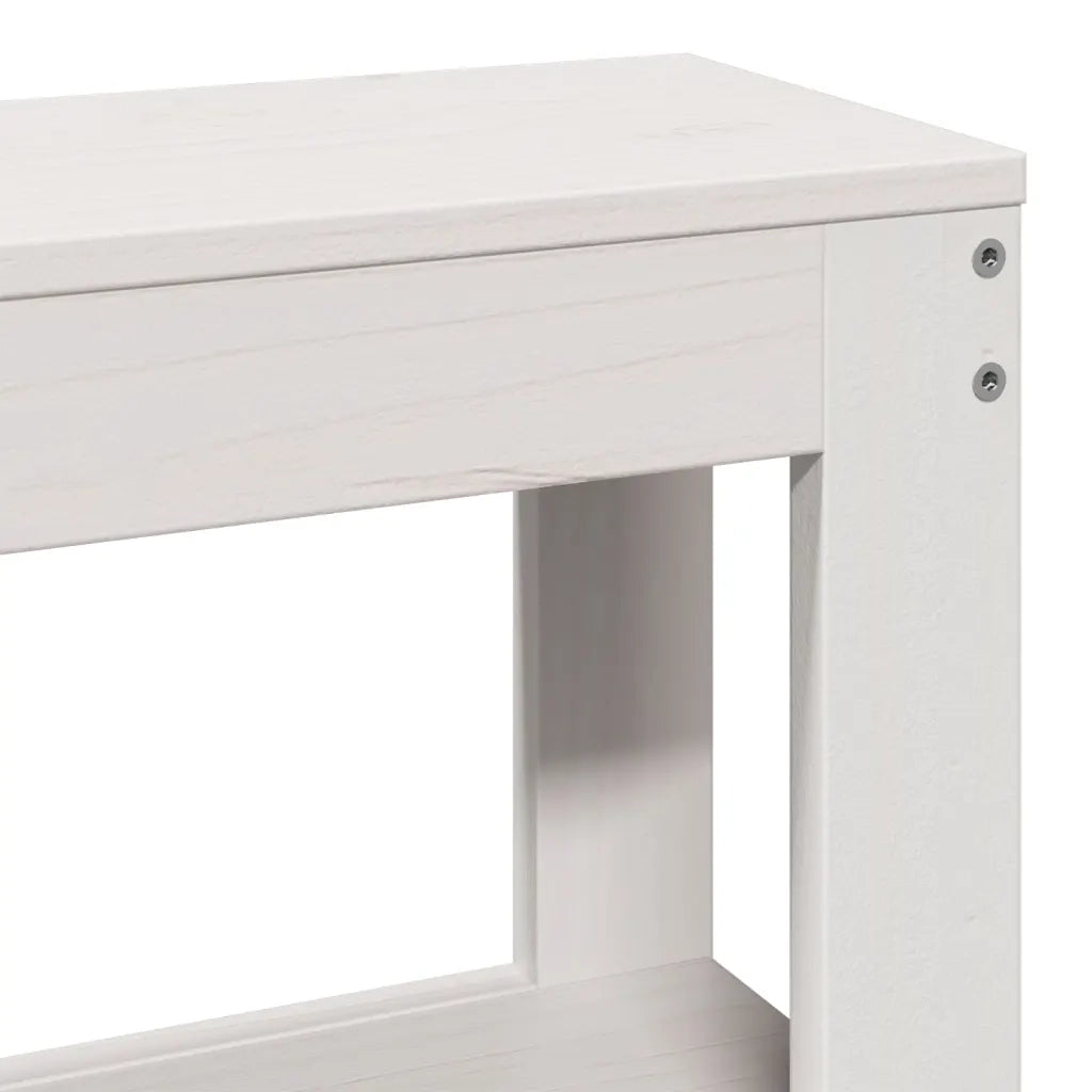 Letto senza Materasso Bianco 150x200 cm Legno Massello di Pino 3305907
