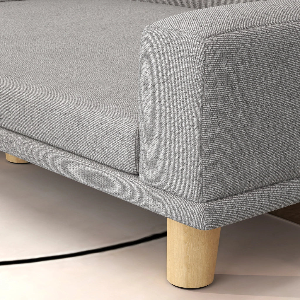 Divano per Cani di Taglia Grande ¨C zephmum ¨C 98x67x25 cm Grigio Poliestere
