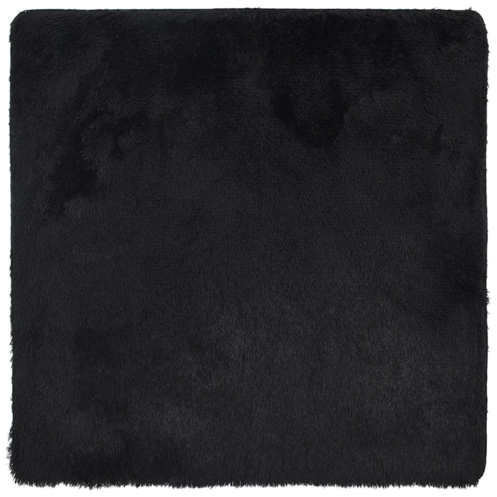 Tappeto del soggiorno | Tappeto Shaggy a Pelo Lungo NAVARRA Nero 160x160 cm poliestere