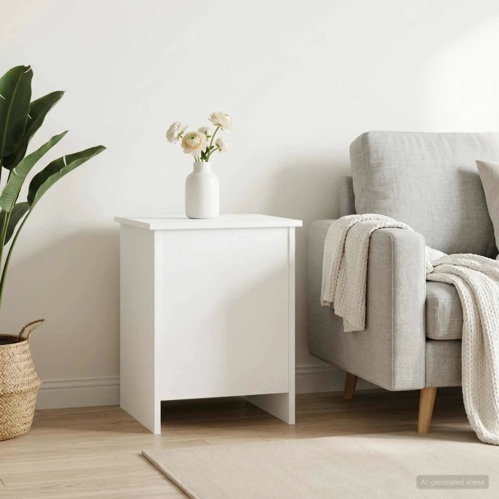 Cassa di stoccaggio Bianco 40 x 40 x 50 cm Legno ingegnerizzato 8011243
