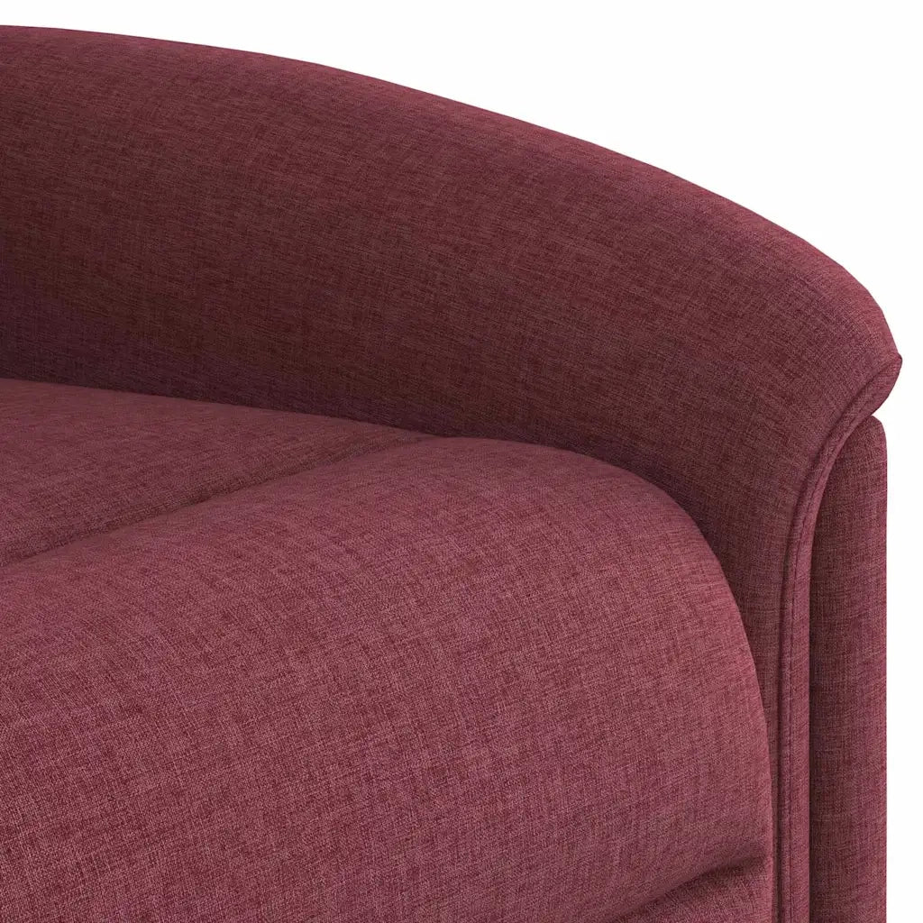 Poltrona Reclinabile in Tessuto Rosso Vino 4015619